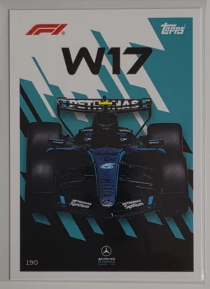 2026 Topps Formula 1 Turbo Attax F1 Car #190 Mercedes W17 – Kimi Antonelli