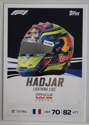 2026 Topps Formula 1 Turbo Attax Red Bull #27 Isack Hadjar