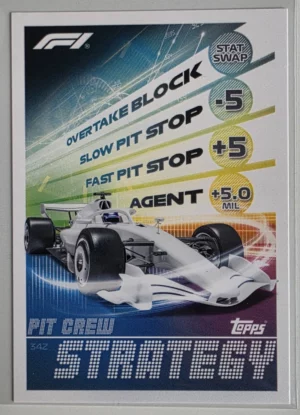 2026 Topps Formula 1 Turbo Attax Strategy Card #342 Pit Crew