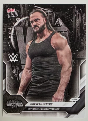 2026 WWE Topps NOW WrestleMania #7 Drew McIntyre