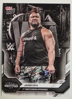 2026 WWE Topps NOW WrestleMania #8 Jacob Fatu