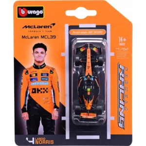 Bburago Formula Racing – McLaren MCL39 #4 Lando Norris