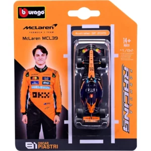 Bburago Formula Racing – McLaren MCL39 #81 Oscar Piastri