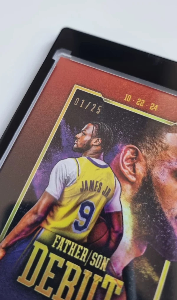 2024-25 Topps Now Orange #1 Bronny James Jr./LeBron James – Image 4
