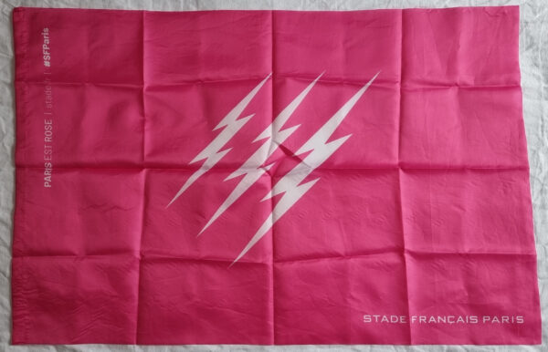 Drapeau Stade Français Paris éclairs blancs