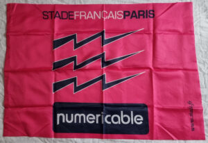 Drapeau Stade Français Paris éclairs bleus
