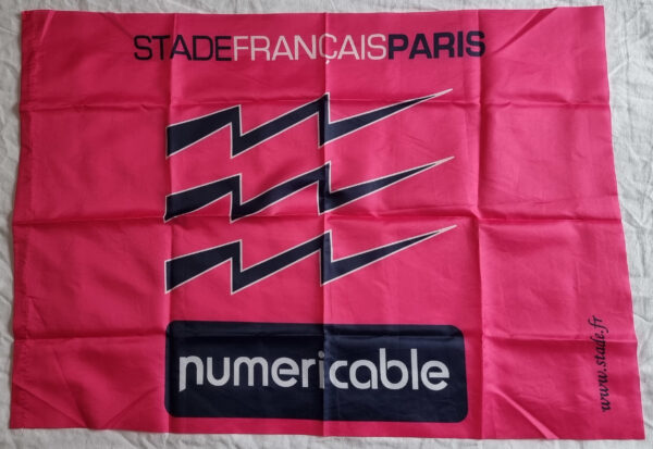 Drapeau Stade Français Paris éclairs bleus