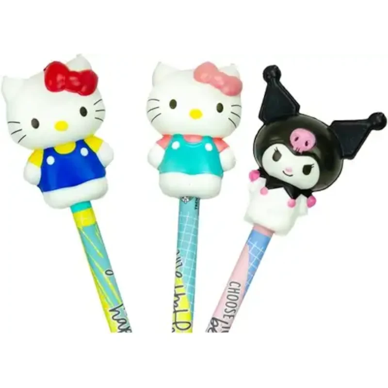 Hello Kitty and Friends Squishy Pencil Topper – Red Bow – Image 3