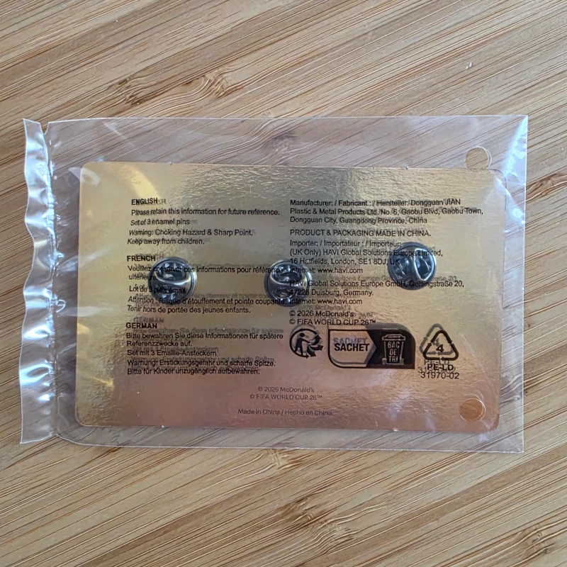 McDonald’s FIFA World Cup 2026 – Set 3 Pin's – Image 5