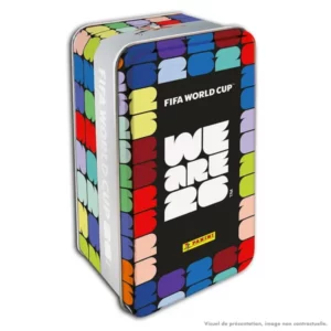 Panini FIFA World Cup 2026 Stickers – Boite métal 16 pochettes – noir