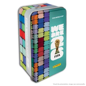 Panini FIFA World Cup 2026 Stickers – Boite métal 16 pochettes – turquoise