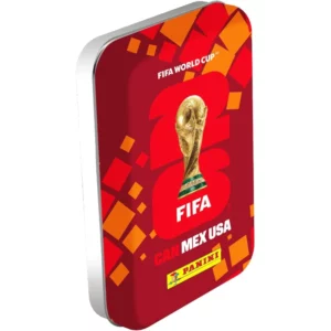 Panini FIFA World Cup 2026 Stickers – Boite métal 8 pochettes – rouge