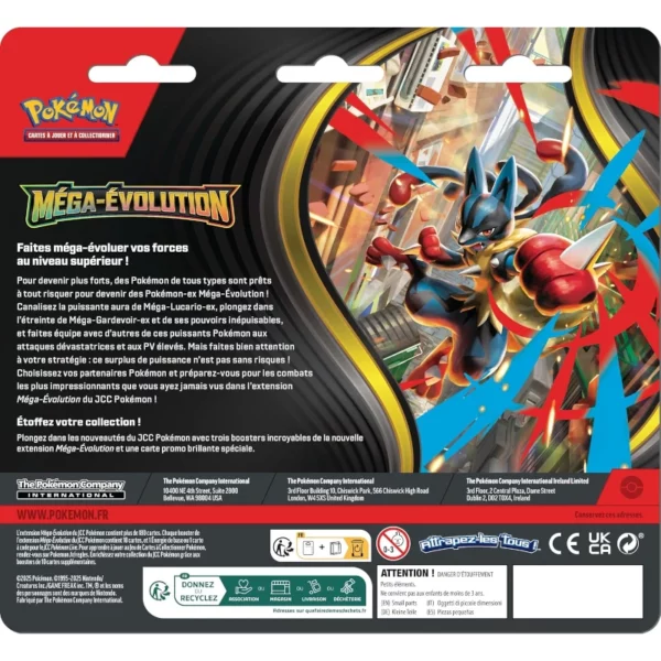 2025 Pokémon Blister de 3 boosters Méga-Évolution – Image 2